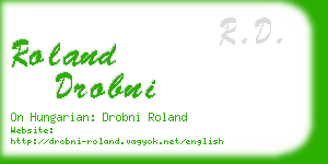 roland drobni business card